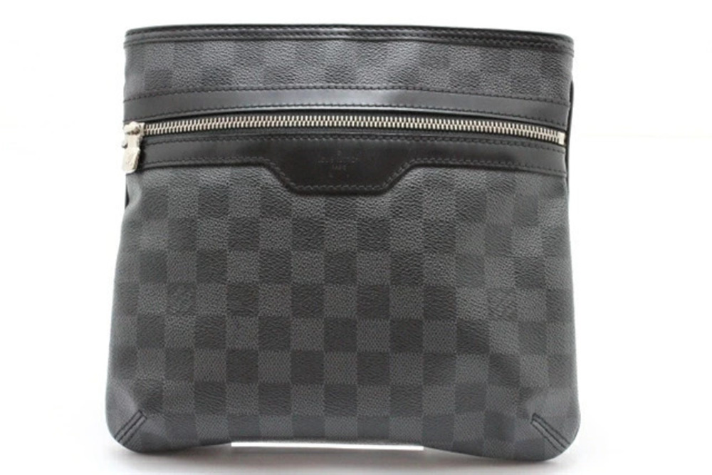 LOUIS VUITTON Thomas Shoulder Bag Damier Graphite Black